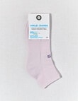 DS Socks Athleisure Quarter Crew Sock, Purple Heather product photo View 02 S