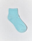 DS Socks Athleisure Quarter Crew Sock, Cool Blue product photo
