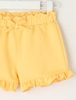 Teeny Weeny Play Time Frilled Shorts, Sunflower product photo View 02 S