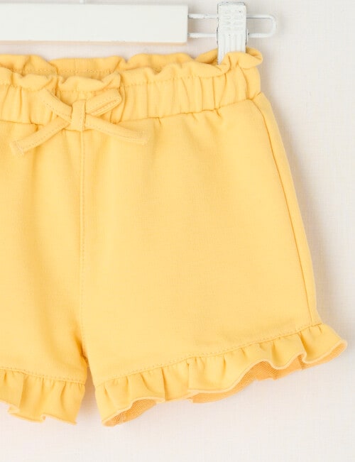 Teeny Weeny Play Time Frilled Shorts, Sunflower product photo View 02 L