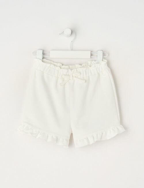 Teeny Weeny Play Time Frilled Shorts, White product photo