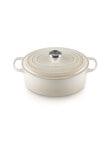 Le Creuset Signature Round Casserole, 26cm, Meringue product photo View 02 S