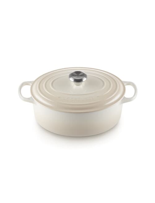 Le Creuset Signature Round Casserole, 26cm, Meringue product photo View 02 L