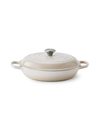 Le Creuset Signature Shallow Casserole, 26cm, Meringue product photo