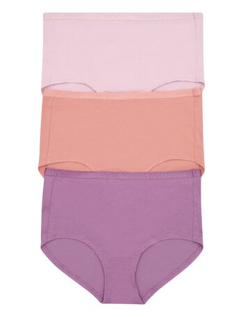 Jockey Woman Everyday Value Full Brief 3pack, Sentimental Reasons/ Pink Salt/ Lupine product photo