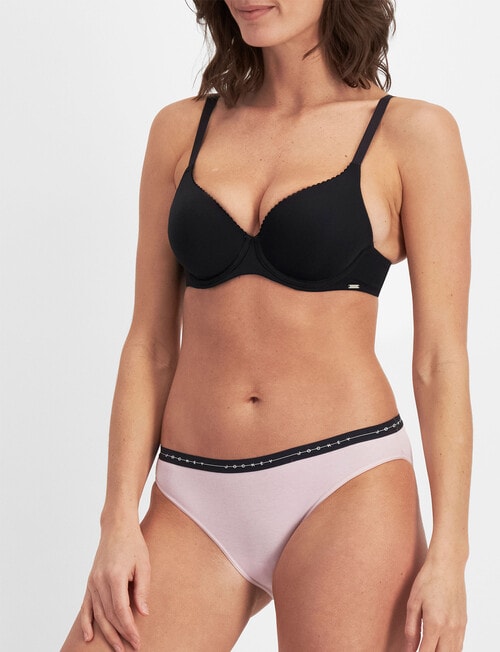 Jockey Woman Everyday Value Bikini Brief, 3-Pack, Sentimental Reasons, Pink Salt & Lupine product photo View 08 L