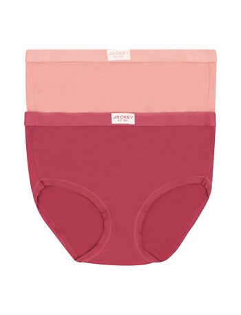 Jockey Woman Comfort Cotton Bamboo Full Brief, 2-Pack, Archie & Pink Stripe product photo