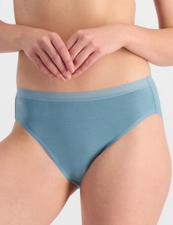 Jockey Woman Everyday Bamboo Hi Cut Brief, Cornflower Teal product photo