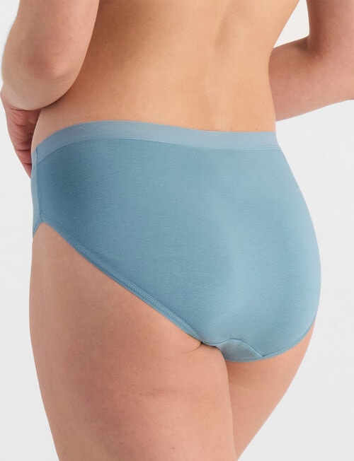 Jockey Woman Everyday Bamboo Hi Cut Brief, Cornflower Teal product photo View 03 L