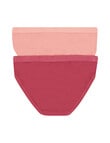 Jockey Woman Comfort Cotton Bamboo Hi Cut Brief, 2-Pack, Archie & Pink Stripe product photo View 02 S