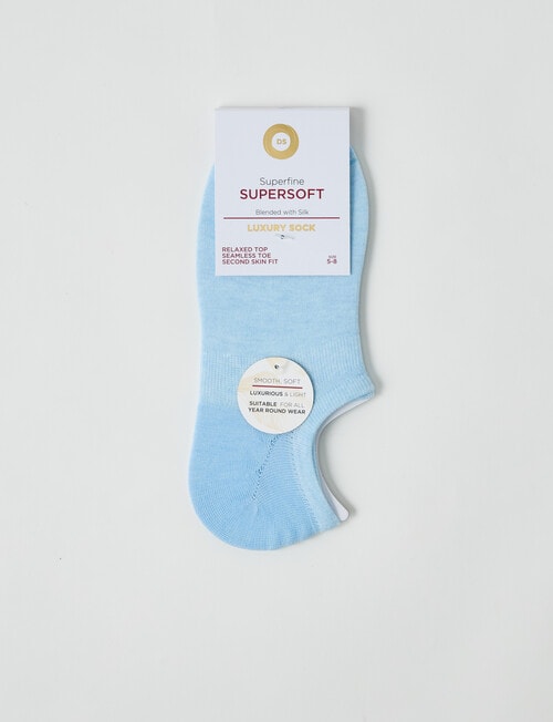 DS Socks Viscose Liner Sock, Cool Blue product photo View 02 L