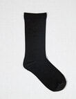 DS Socks Viscose Roll Top Sock, Black, 5-11 product photo