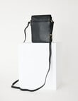 Carte Leather Small Crossbody Bag, Black product photo View 02 S