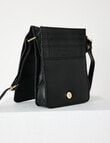 Carte Leather Small Crossbody Bag, Black product photo View 06 S