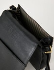 Carte Leather Small Crossbody Bag, Black product photo View 07 S