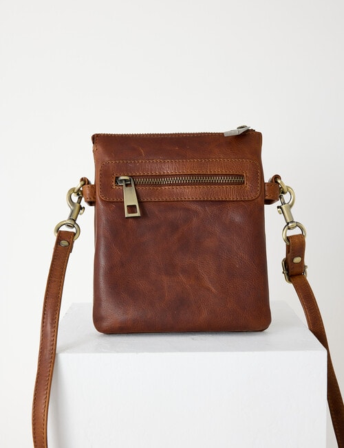 Carte Leather Small Crossbody Bag, Vintage product photo View 09 L