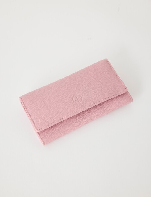 Carte Leather Trifold Wallet, Pink product photo