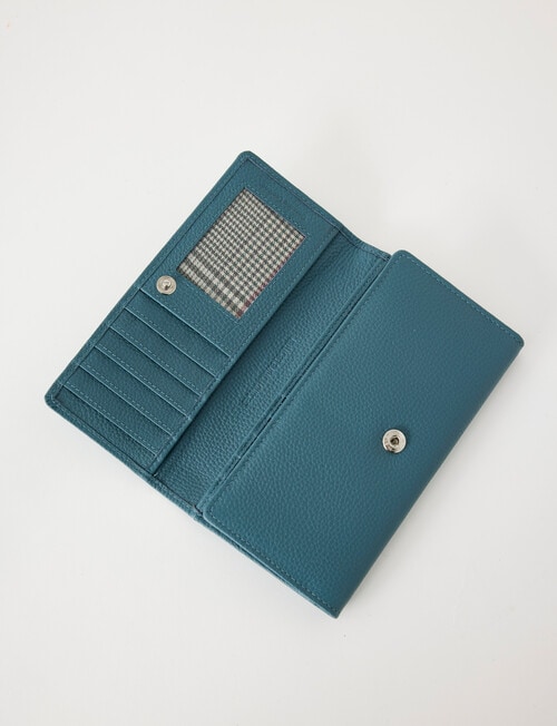 Carte Leather Trifold Wallet, Petrol product photo View 04 L