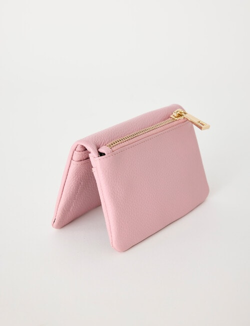 Carte Leather Medium Dome Wallet, Pink product photo View 02 L