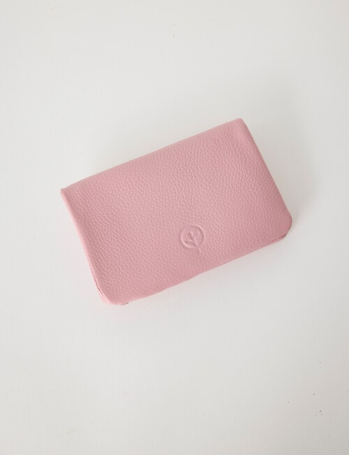 Carte Leather Medium Dome Wallet, Pink product photo View 03 L
