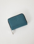 Carte Leather Small Zippy Wallet, Petrol product photo