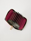 Carte Leather Small Zippy Wallet, Fuchsia product photo View 05 S