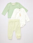 Little Bundle Little Friends Bodysuit, Jacket & Pants Set, 3-Piece product photo