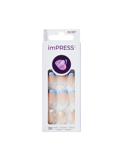Kiss Nails ImPress Modern French Nail, Snooze product photo