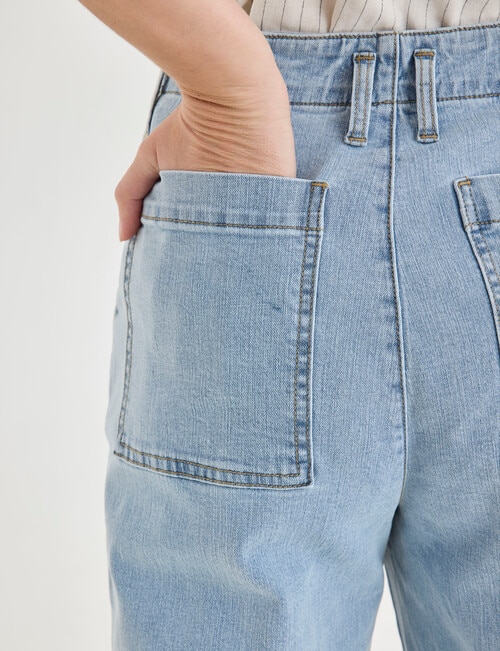 Denim Republic Wide Leg Jean, Iceberg product photo View 05 L