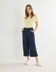 Denim Republic Utility Crop Jean, Rinse product photo