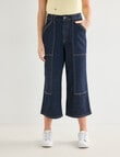 Denim Republic Utility Crop Jean, Rinse product photo View 03 S