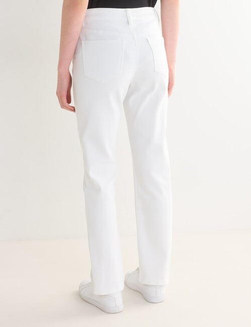 Denim Republic Straight Leg Jean, White product photo View 02 L