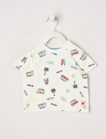 Teeny Weeny Combi Short Sleeve Tee, White product photo