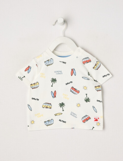 Teeny Weeny Combi Short Sleeve Tee, White product photo