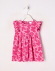 Teeny Weeny Fairy Garden Play Time Terry Towel Dress, Pink product photo
