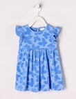 Teeny Weeny Fairy Garden Play Time Terry Towel Dress, Blue product photo