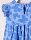 Teeny Weeny Fairy Garden Play Time Terry Towel Dress, Blue product photo View 02 S