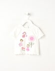 Teeny Weeny Fairy Garden Play Fairies Tee, White product photo