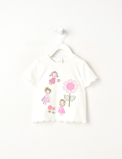 Teeny Weeny Fairy Garden Play Fairies Tee, White product photo