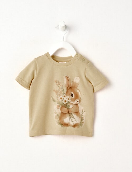 Teeny Weeny Fairy Garden Play Bunny Tee, Yellow product photo
