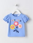 Teeny Weeny Fairy Garden Flower Tee, Blue product photo