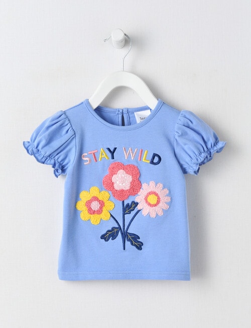 Teeny Weeny Fairy Garden Flower Tee, Blue product photo