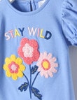 Teeny Weeny Fairy Garden Flower Tee, Blue product photo View 03 S