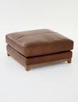 LUCA Furniture Venice Leather Ottoman product photo