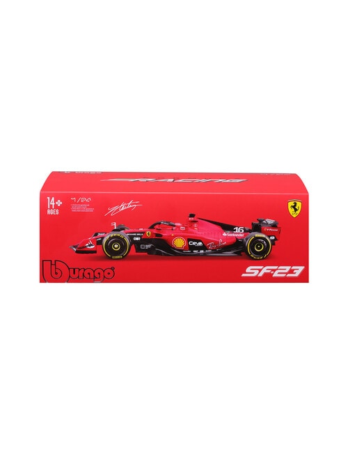 Bburago 1:24 Ferrari (2023) W/ Helmet #16 Leclerc Hard Case product photo