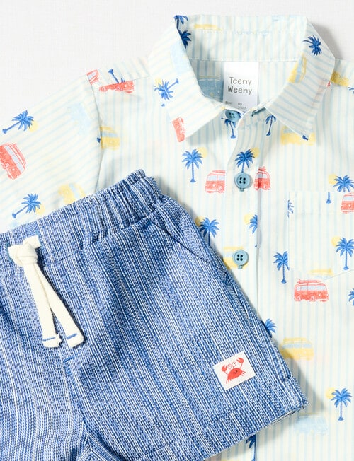Teeny Weeny Shirt and Short Set, 2-Piece, Chambre product photo View 02 L