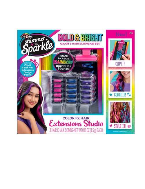 Shimmer & Sparkle ColoUr Fx Hair Extensions Studio, Small Box product photo