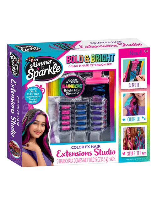 Shimmer & Sparkle ColoUr Fx Hair Extensions Studio, Small Box product photo View 04 L