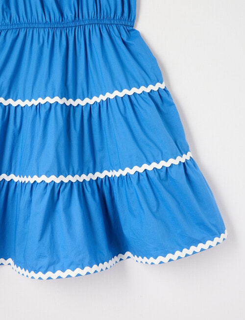 Switch Tiered Ric Rac Dress, Cobalt product photo View 03 L