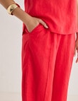 Zest Linen Wide Leg Pant, Hibiscus product photo View 04 S